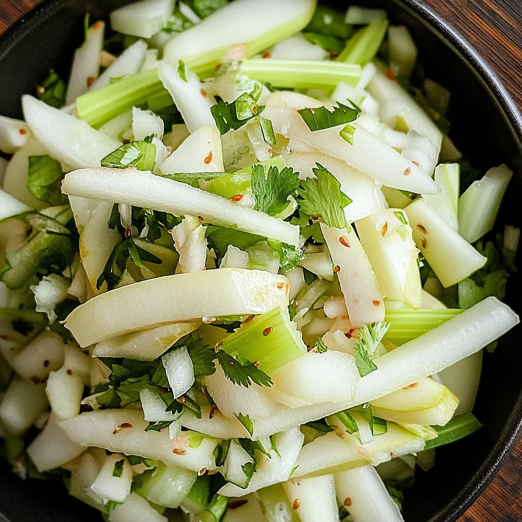 Asian Pear Slaw with Ginger and Lime