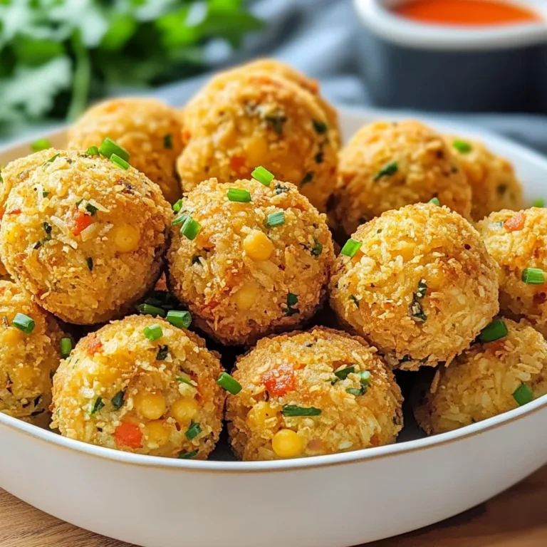 Baked Chickpea and Rice Balls