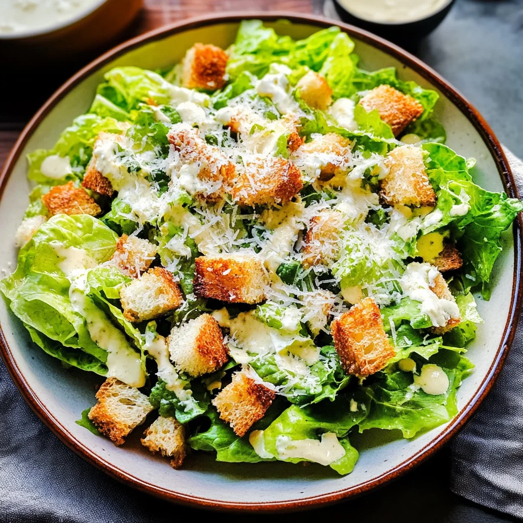 Best Caesar Salad Recipe with Salad Dressing from Scratch