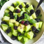 Blackberry Honeydew Salad with Basil