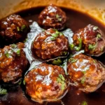 Braised Meatballs in Red Wine Gravy