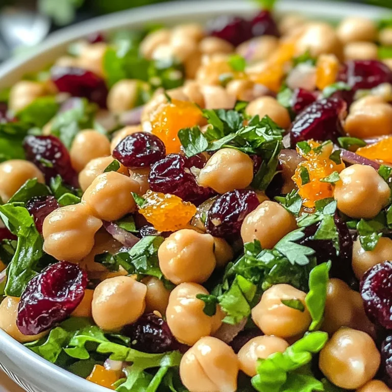 Brighten Your Day with Cranberry Walnut Chickpea Salad Delight