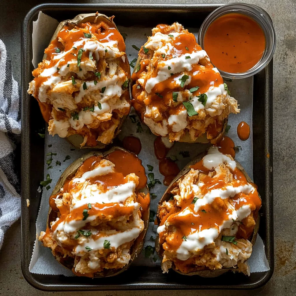 Buffalo Chicken Twice Baked Potatoes: A Flavor Explosion