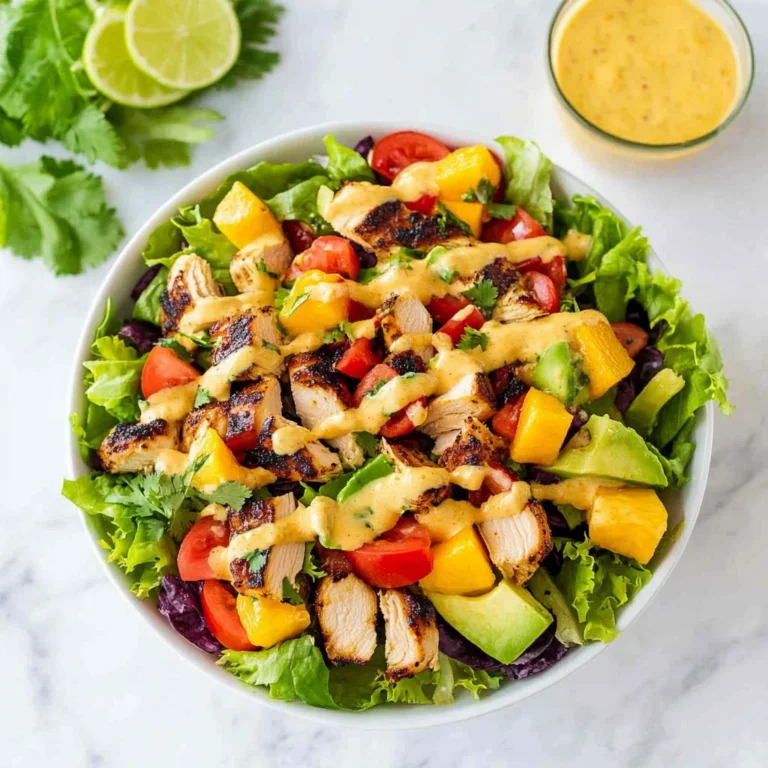 Caribbean Chicken Salad with Mango Dressing: Fresh Delight