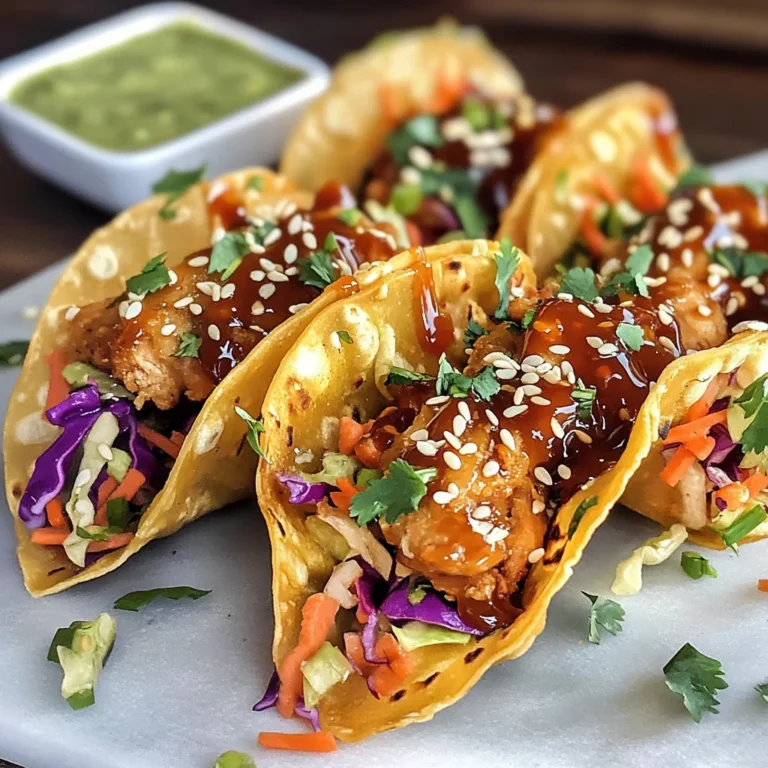 Chicken Wonton Tacos
