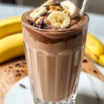 Chocolate peanut butter banana smoothie