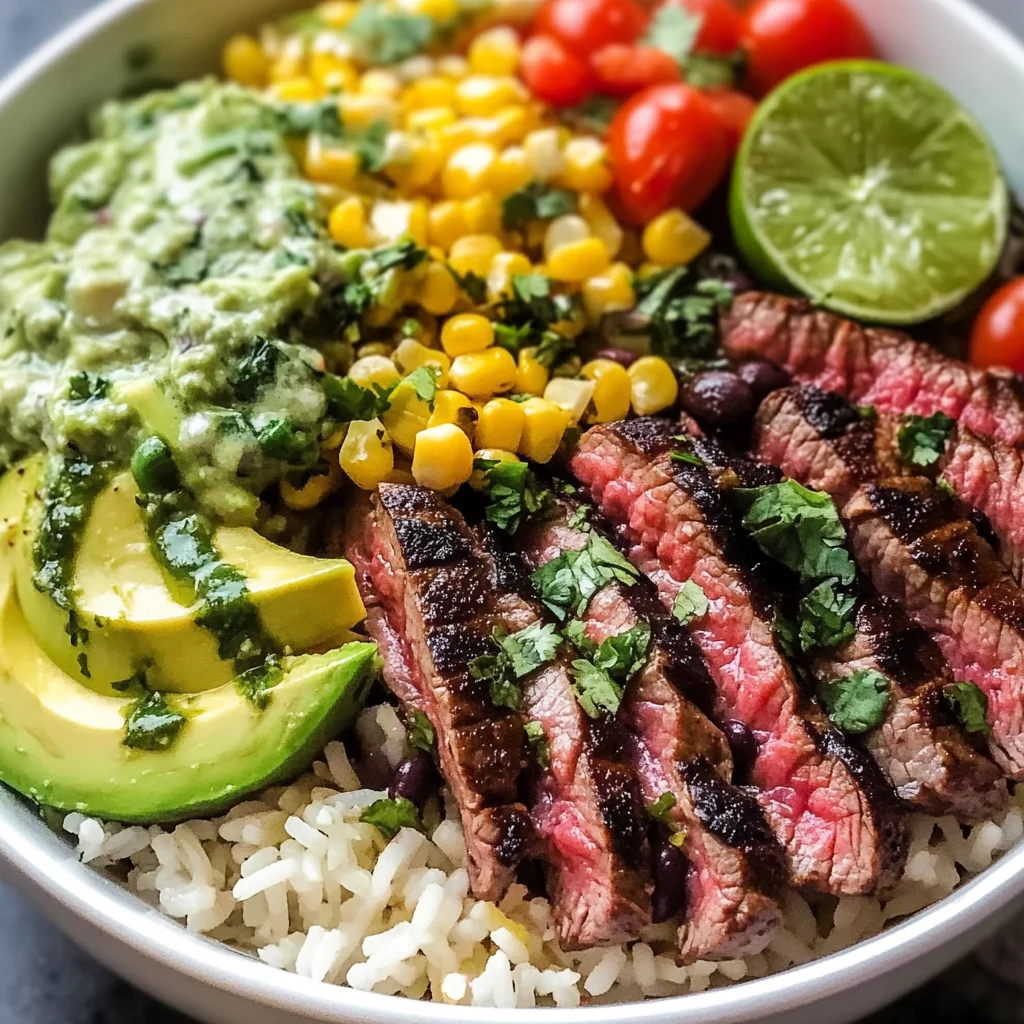 Cilantro Lime Steak Bowls