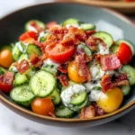Crunchy Cucumber Salad with Bacon