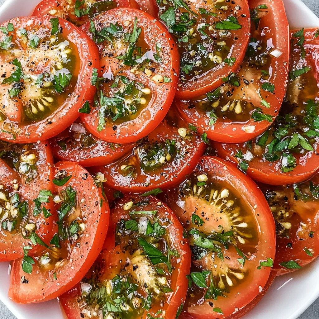 Easy Marinated Tomatoes