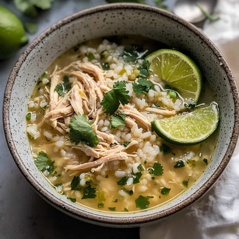 Ginger Lime Chicken and Rice Soup