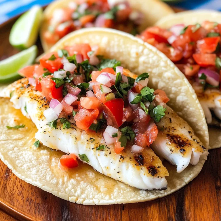 Grilled Fish Tacos with Spicy Mayo & Pico de Gallo