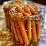 Hot Honey Pickled Carrots