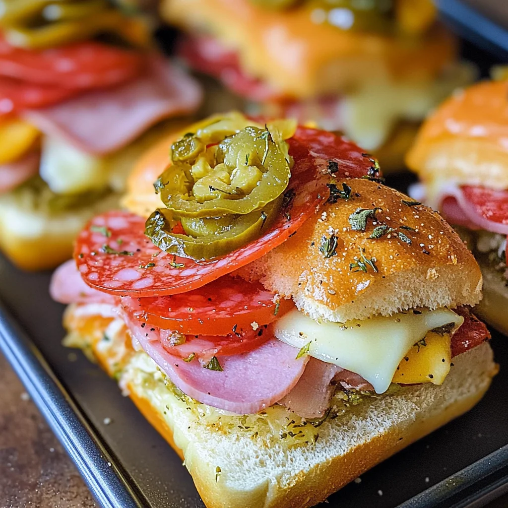 Hot Italian Sub Sliders