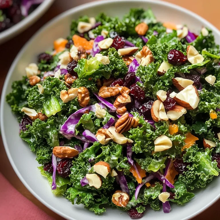 Kale Salad with Cranberries