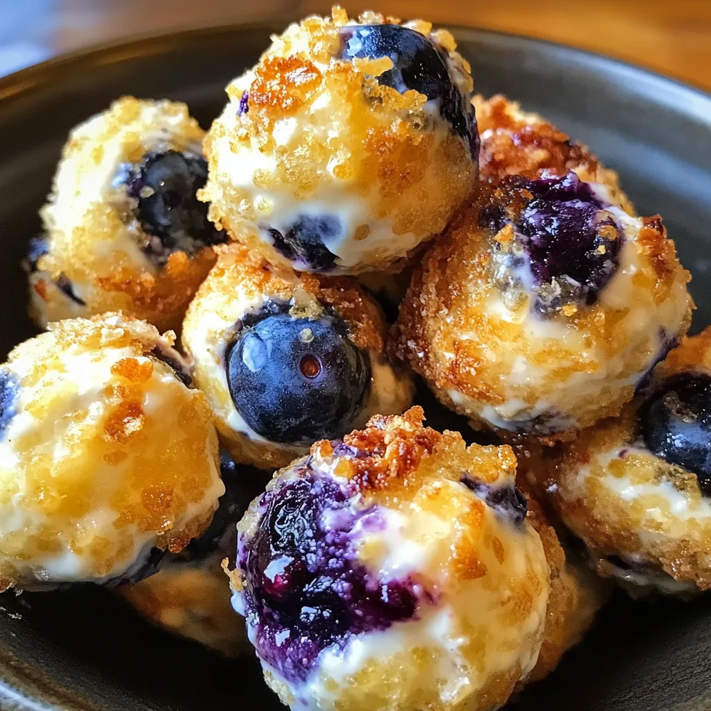 Lemon Blueberry Cottage Cheese Protein Bites