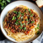 One Pot Vegan Lentil Bolognese