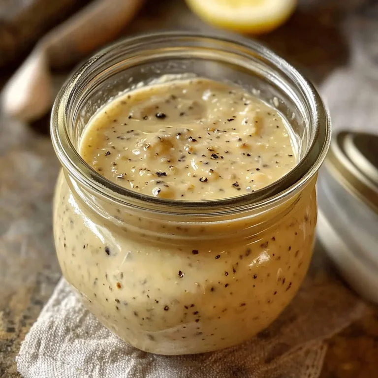 Parmesan Pepper Dressing Recipe – Tangy Homemade Salad Dressing with Garlic & Lemon