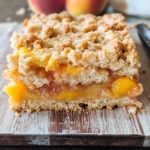 Peaches and Cream Crumble Bars