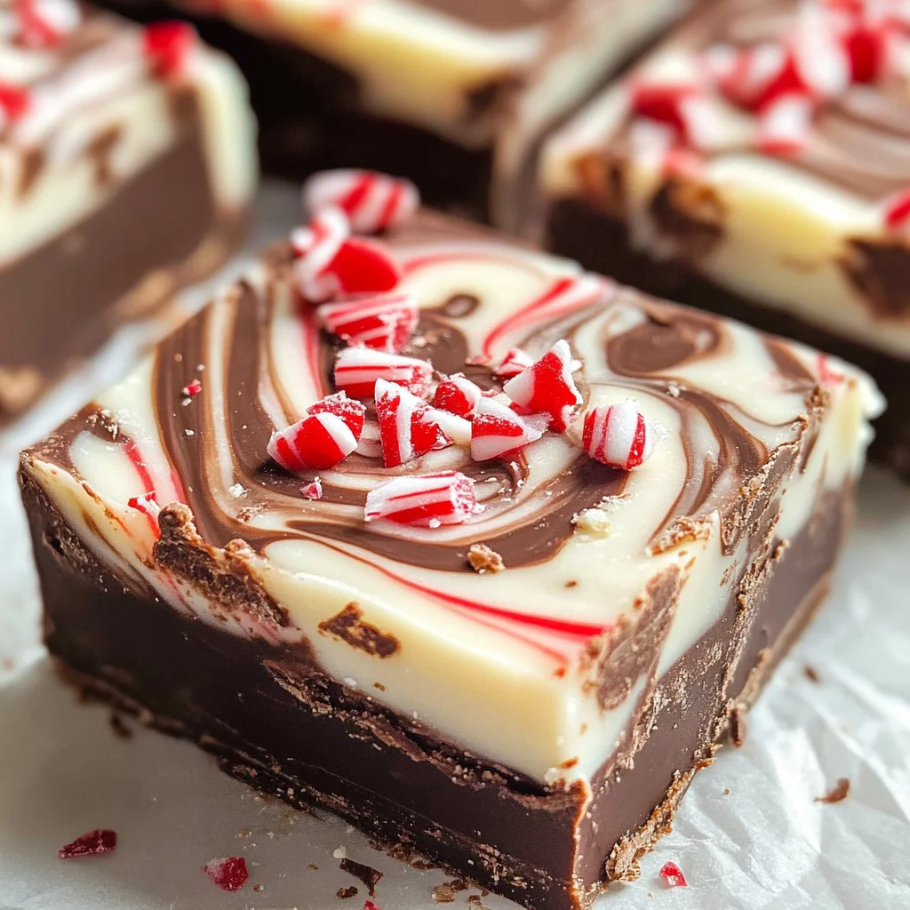 Peppermint Swirl Fudge