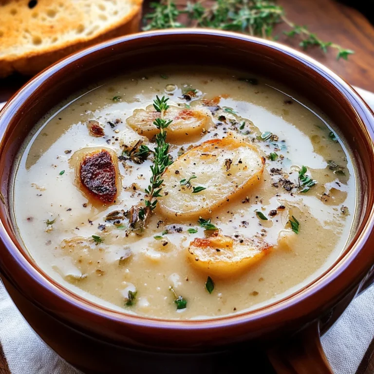 Rustic Country French Garlic Soup