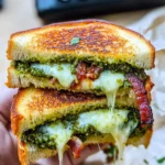 Sourdough Pesto Grilled Cheese