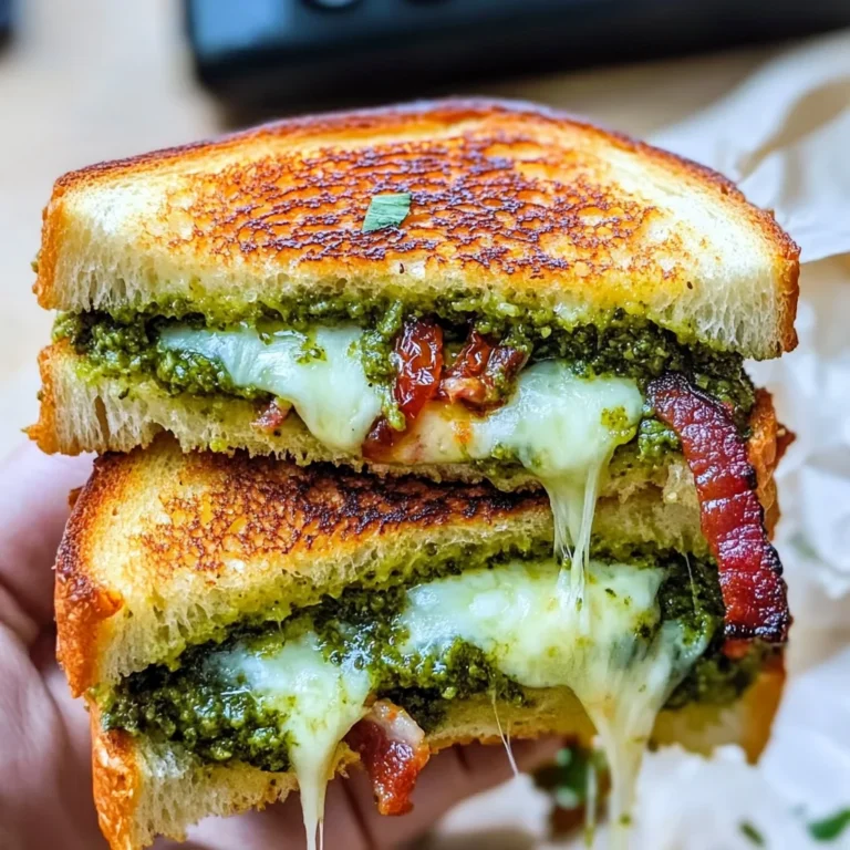 Sourdough Pesto Grilled Cheese