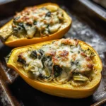 Spinach and Artichoke Stuffed Spaghetti Squash