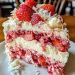 Strawberry Earthquake Cake
