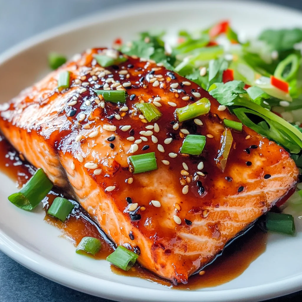 Sweet Chili Sriracha Salmon