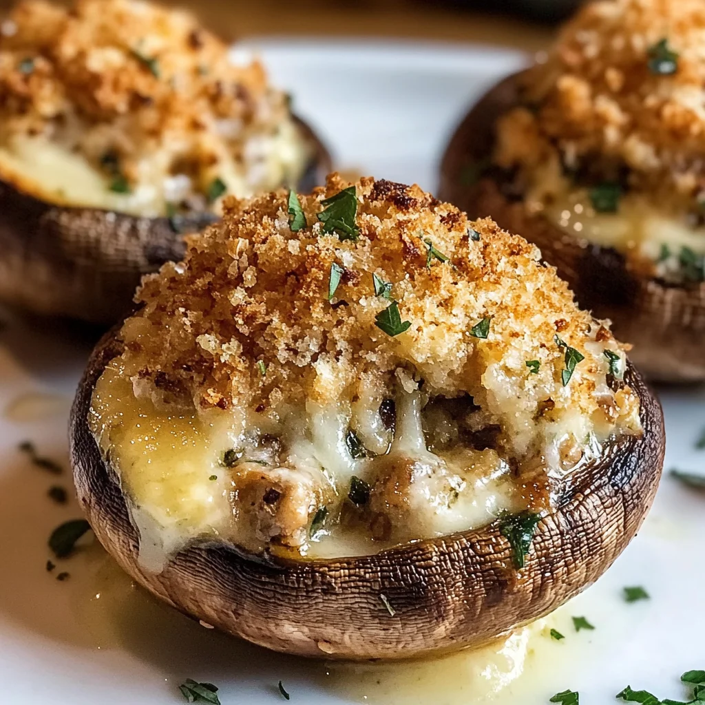 Tasty Olive Garden Stuffed Mushrooms