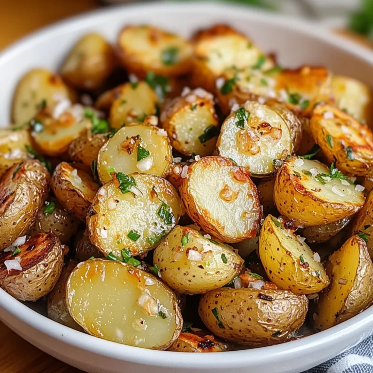 crispy garlic roasted potato salad