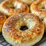 high protein air fryer bagels (quick recipe)