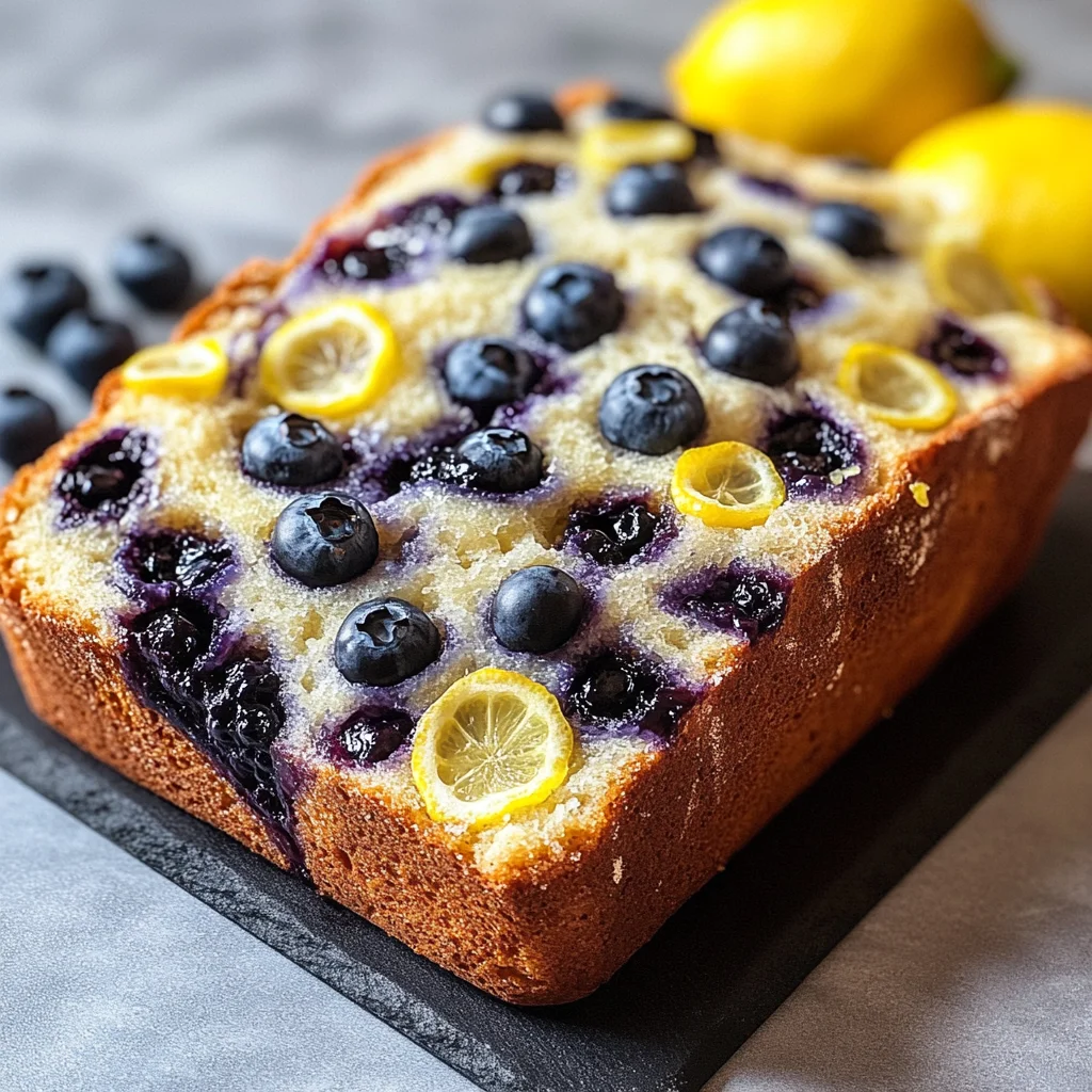 lemon blueberry sourdough breakfast loaf