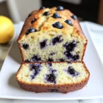 lemon blueberry sourdough quick bread