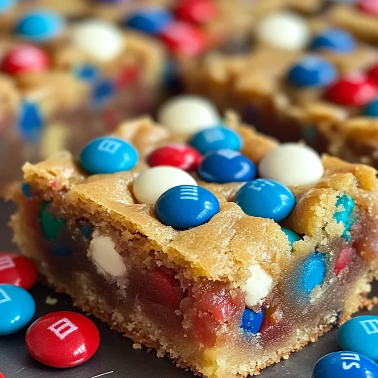 4th of July Cake-Mix Cookie Bars