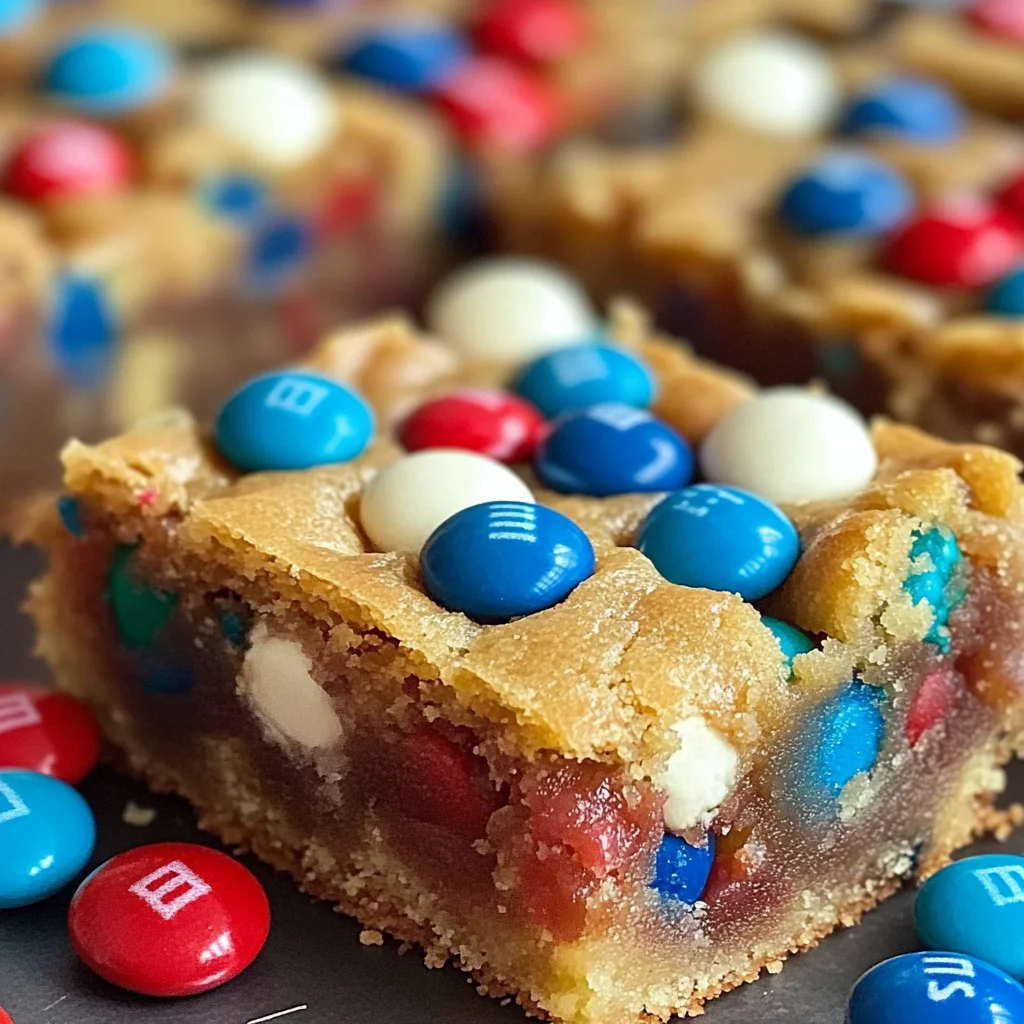 4th of July Cake-Mix Cookie Bars