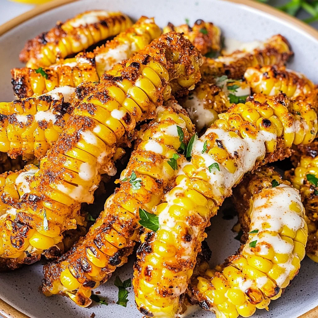Air Fryer Corn Ribs Recipe