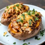 BBQ Chicken Stuffed Sweet Potatoes