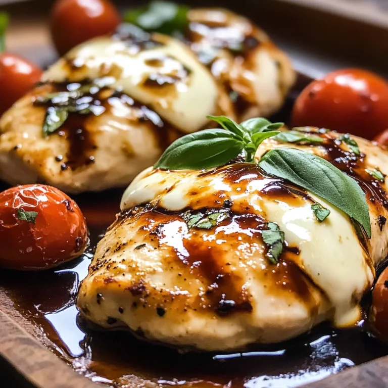 Balsamic Baked Chicken Breast with Mozzarella Cheese Recipe