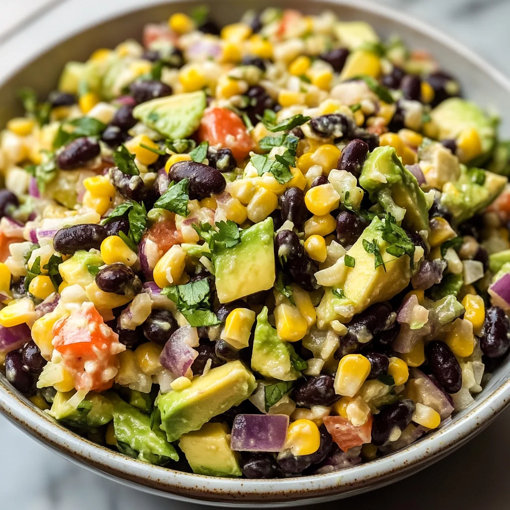 Black Bean Corn Avocado Salad