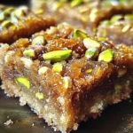 Brown Butter and Honey Pistachio Cookie Bars Recipe