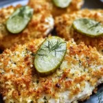 Crispy Dill Pickle Parmesan Chicken