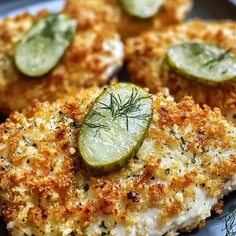 Crispy Dill Pickle Parmesan Chicken
