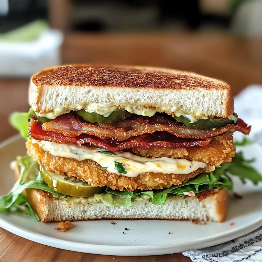 Crunchy Fried Green Tomato BLT Sandwich