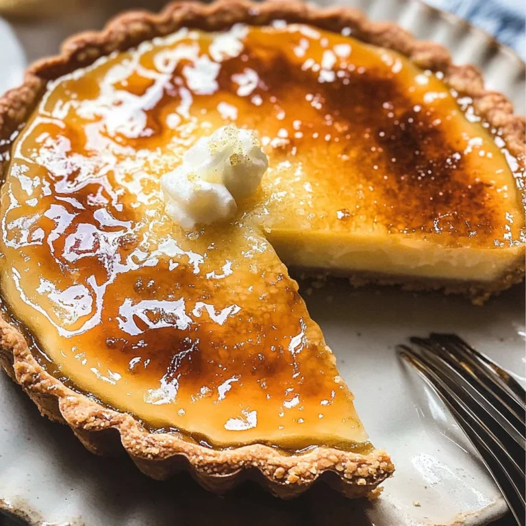 Earl Grey Crème Brûlée Tart Recipe