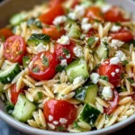 Easy Lemon Orzo Pasta Salad Recipe