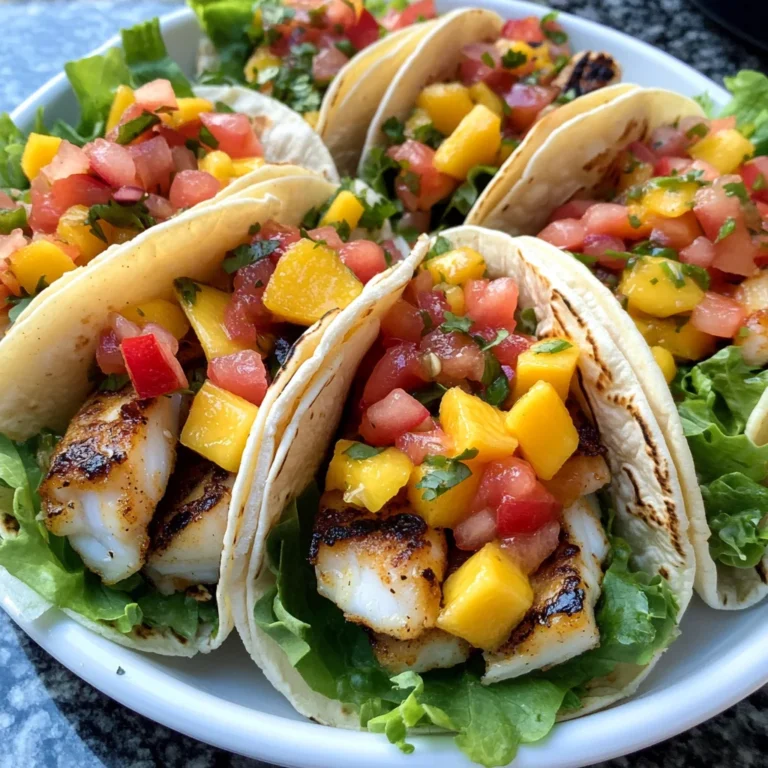 Fish Tacos With Mango Pico De Gallo