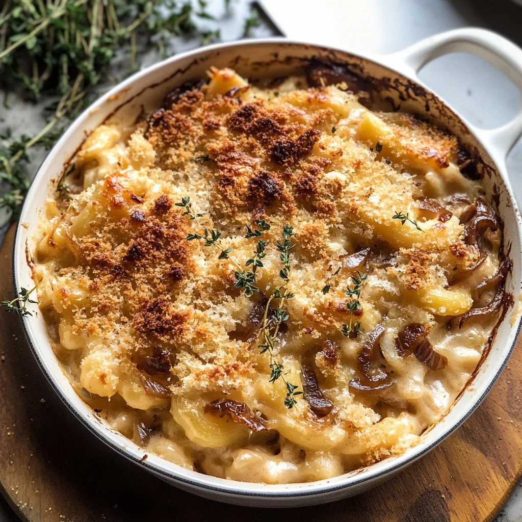 French Onion Mac and Cheese