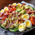 Grilled Chicken Cobb Salad with Honey Dijon {Paleo, Whole30 Option}