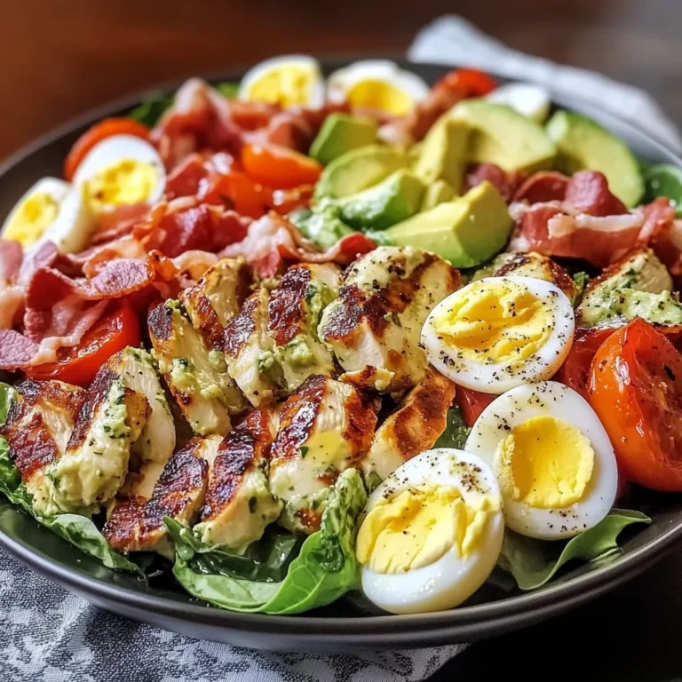 Grilled Chicken Cobb Salad with Honey Dijon {Paleo, Whole30 Option}